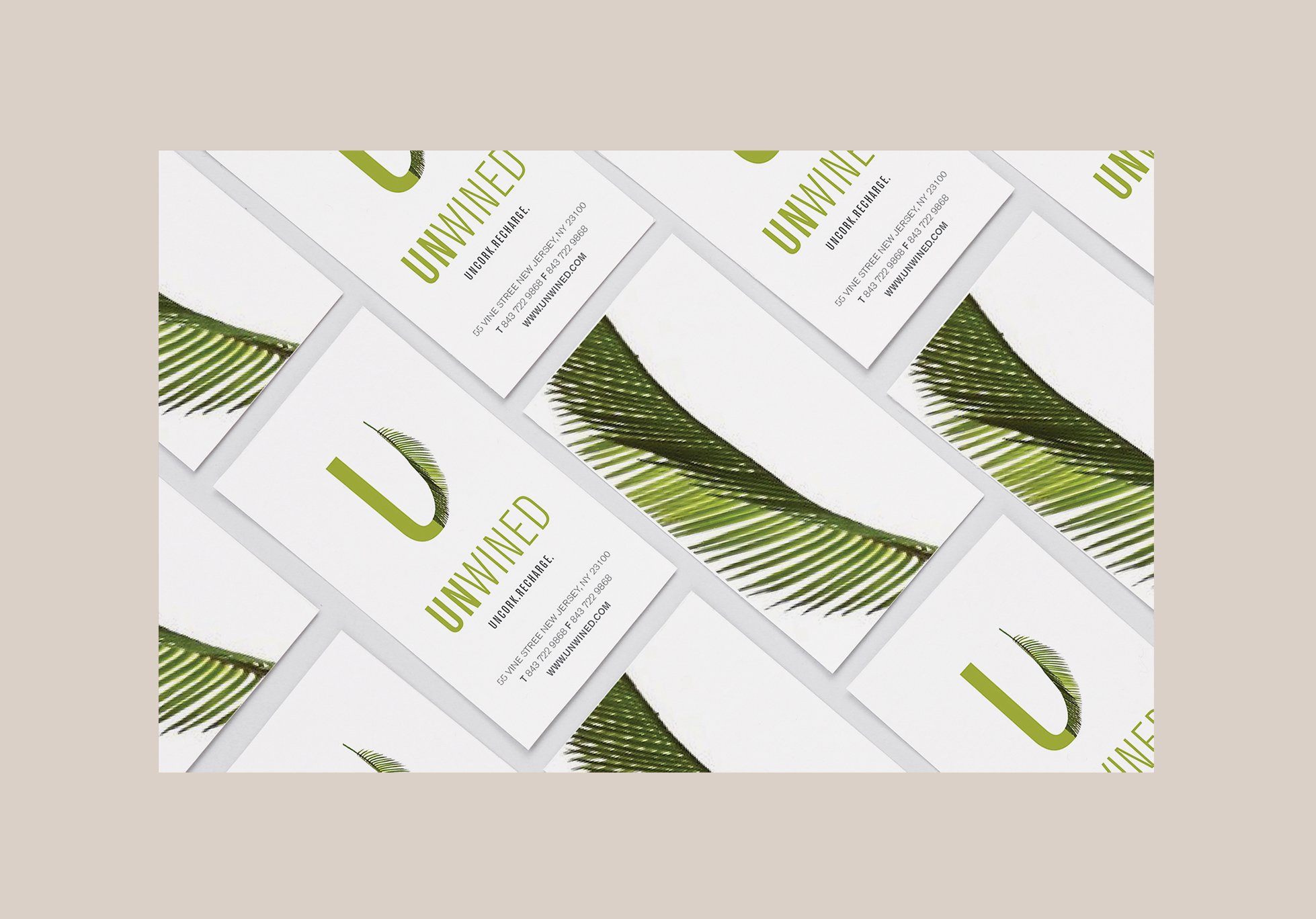 Unwined Business Cards Spa