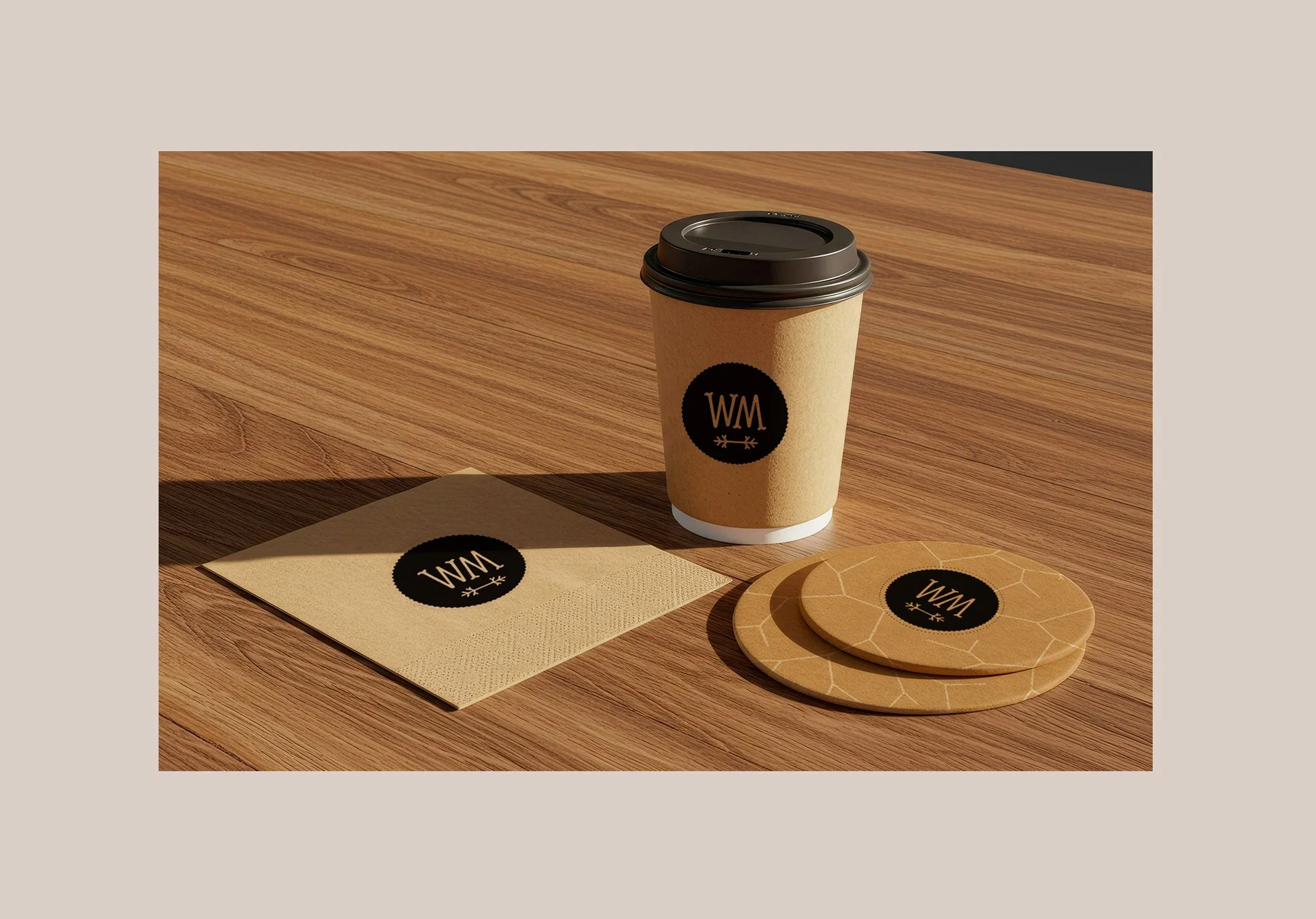 White Maple Collateral - Coffee & Coasters