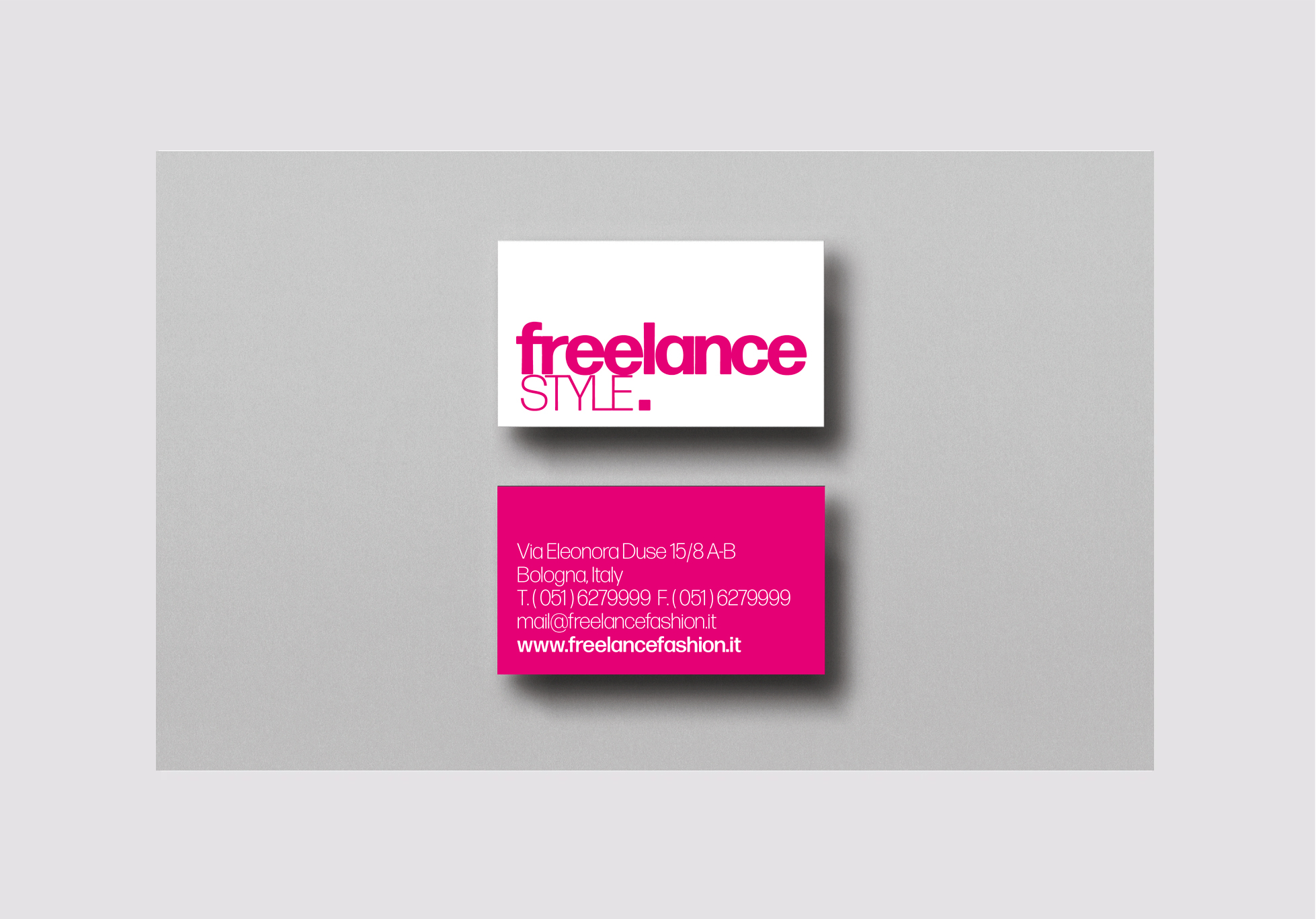 Freelance Fashion - Business Cards Pink
