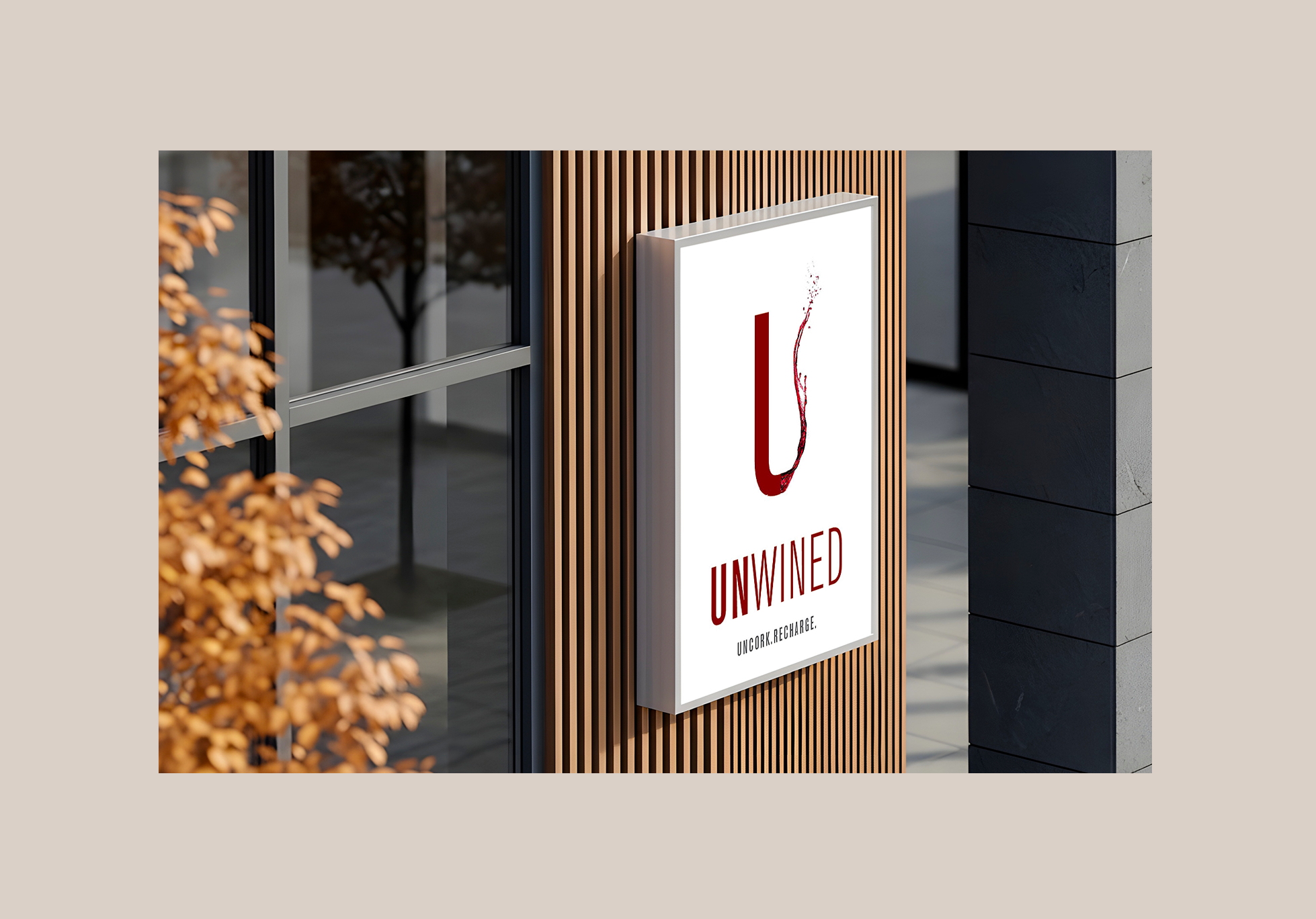 Unwined Spa Signage