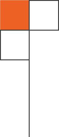 Dunigan Bros. orange, white, and black geometric brand graphic