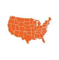 Dunigan Bros. National service area map