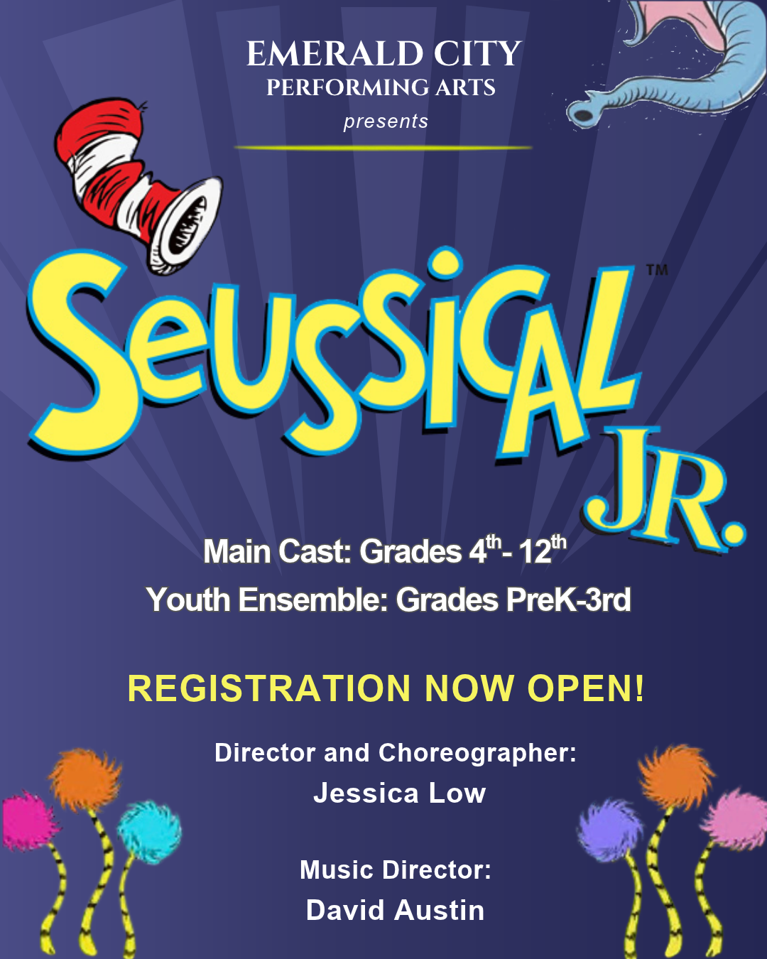 Seussical Jr ECPA Show Announcement