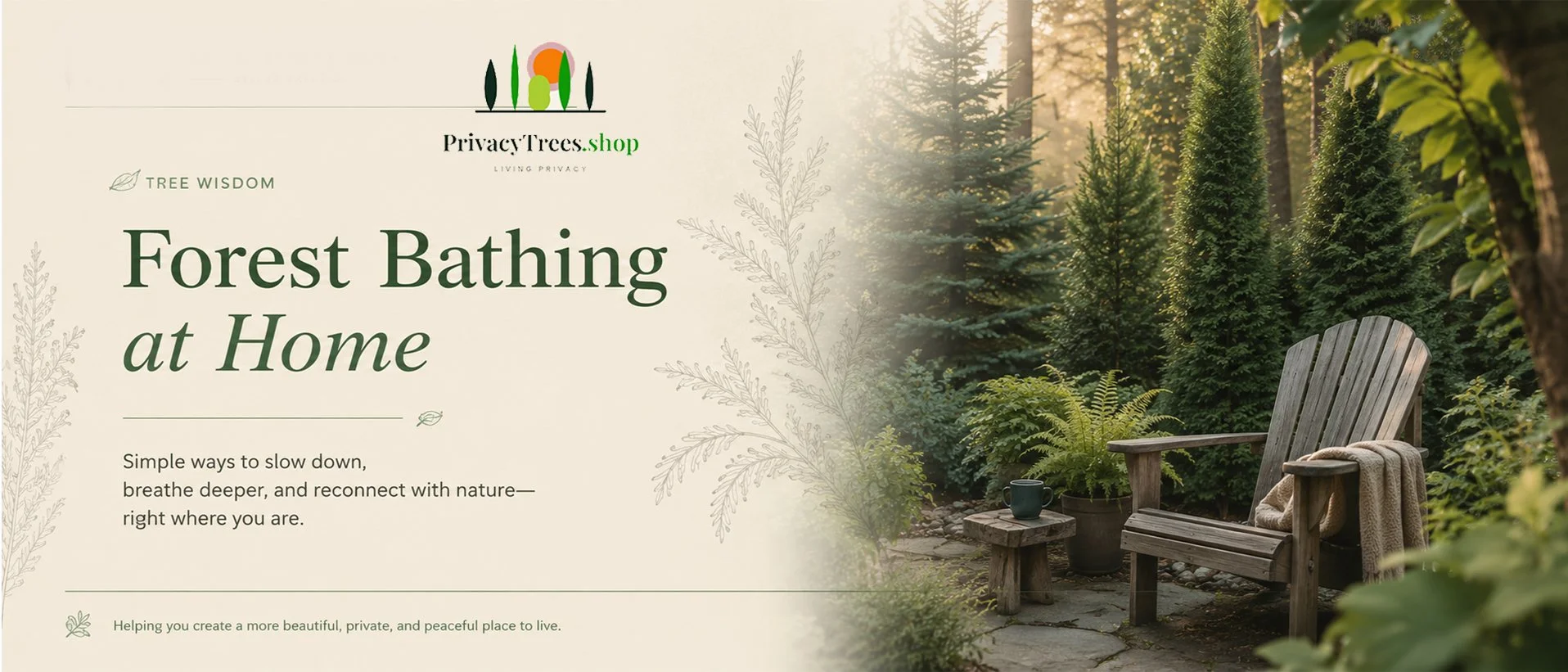 Shinrin-Yoku at Home: How a Living Privacy Wall Becomes Your Own Forest Retreat