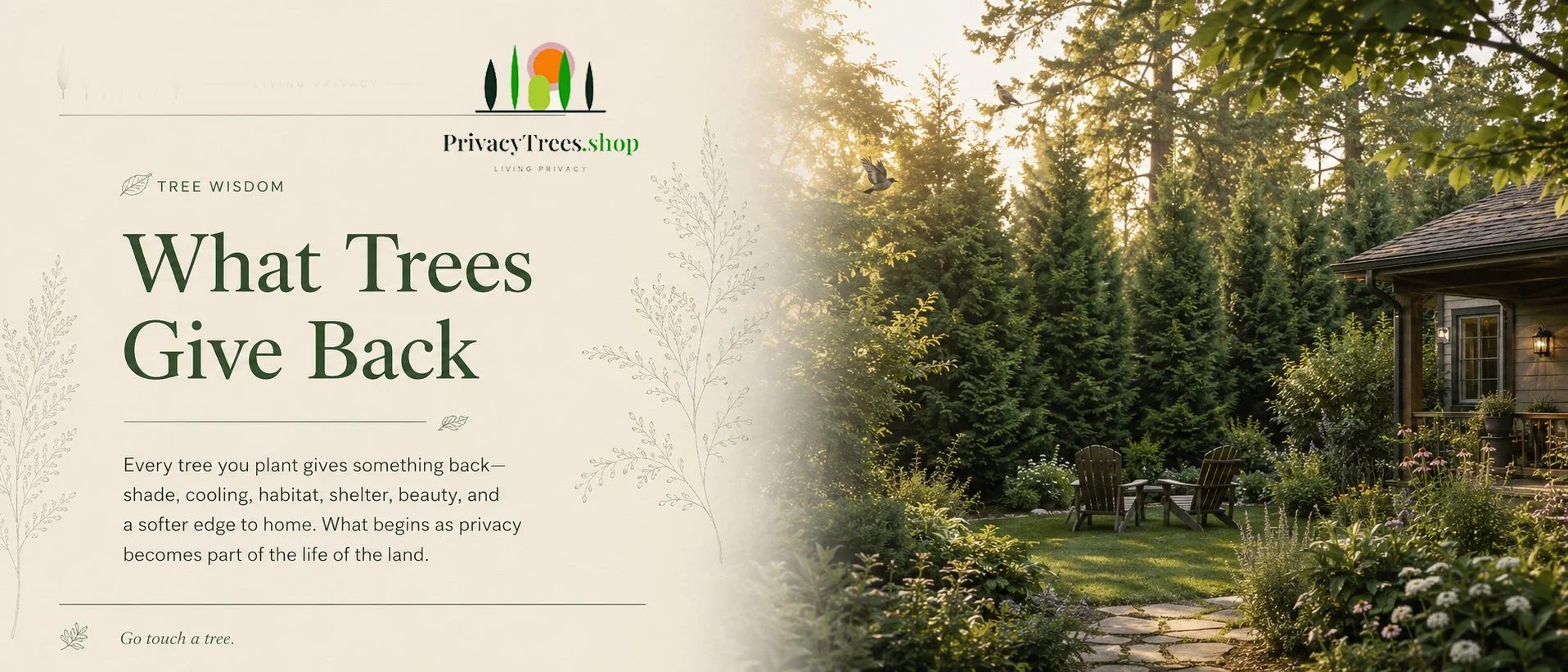 More Than Privacy: What Your Trees Quietly Give Back