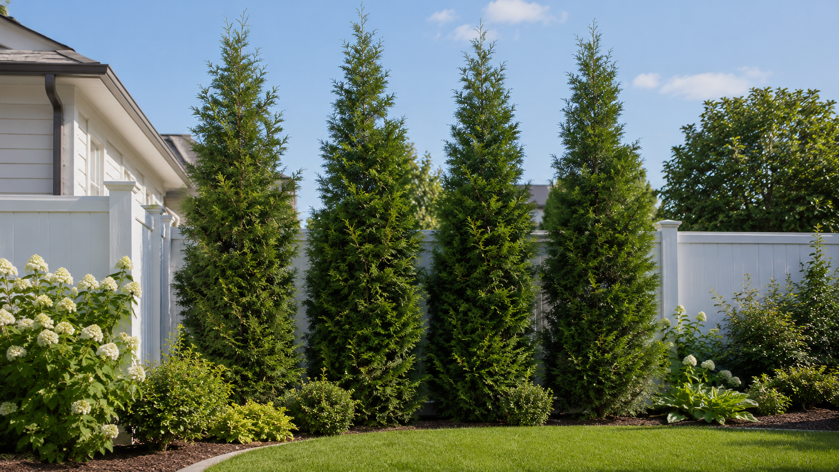 American Pillar privacy trees