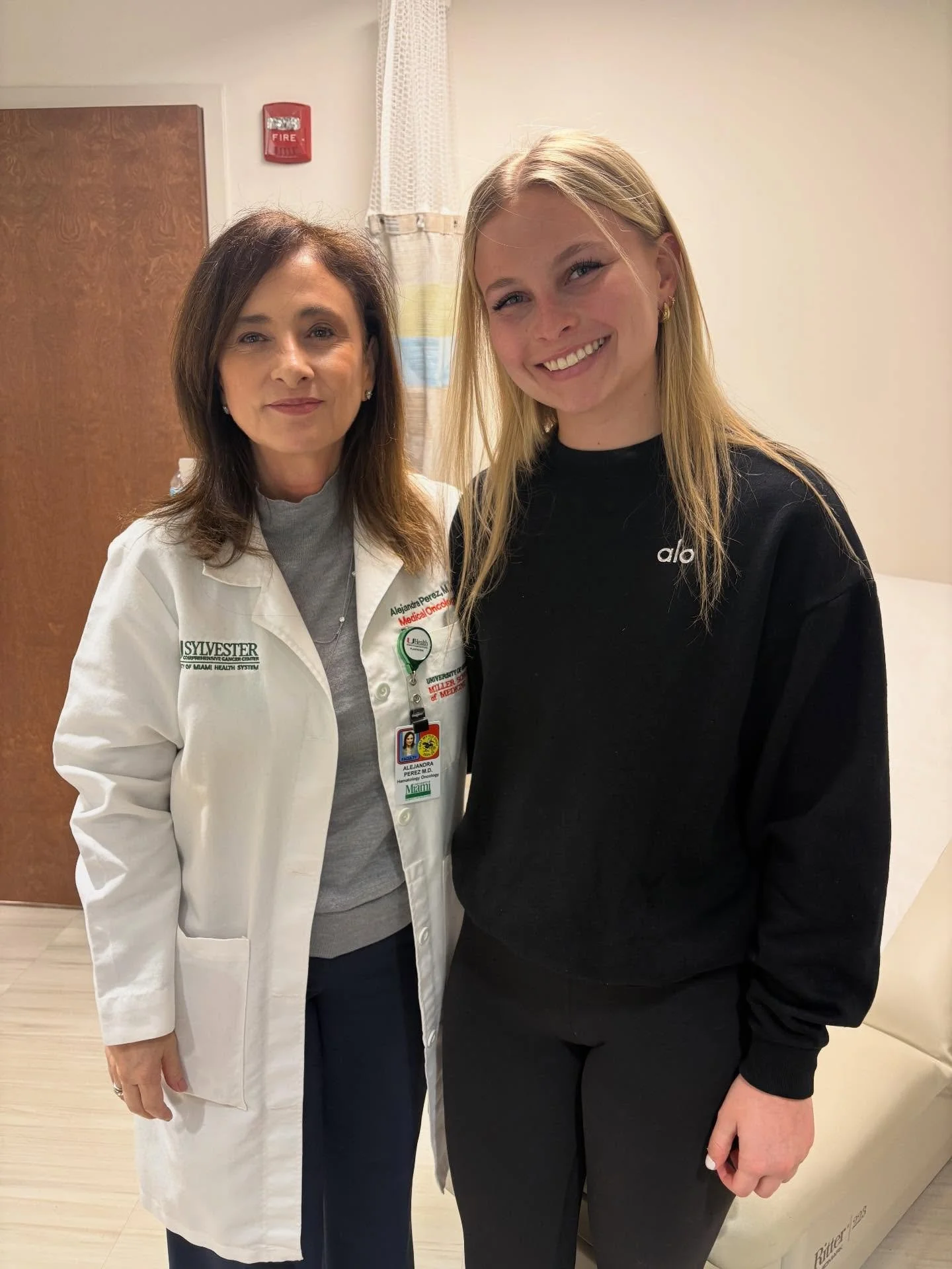 Thank you Dr. Perez, Vivian, and the UM Sylvester care team for caring for my mom. I appreciate your support of Dani&rsquo;s Promise and I am honored to be able to provide necessities for cancer patients in our community. @dralejandraperez @sylvester