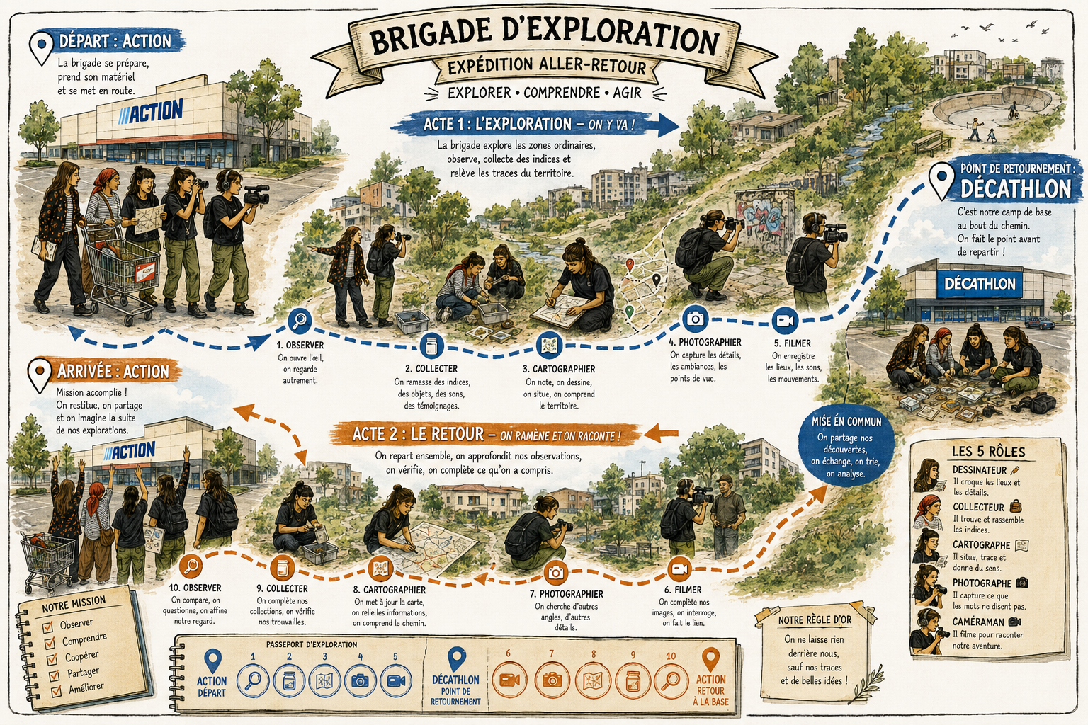 Première expédition de la Brigade à Bron