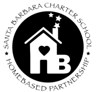 A black and white graphic of a house with a heart in the center, stars above, and the letter B beside it.