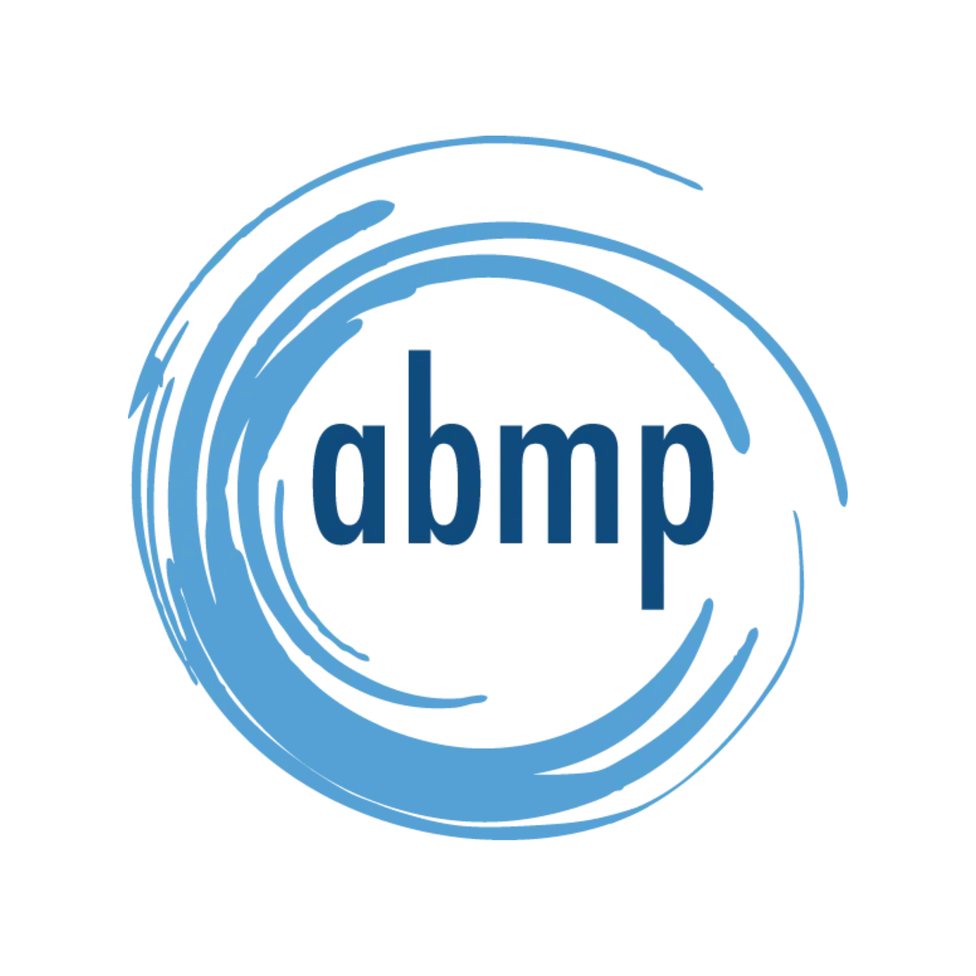 A blue circular logo with a stylized 'AT&T' text in the center, surrounded by concentric rings.
