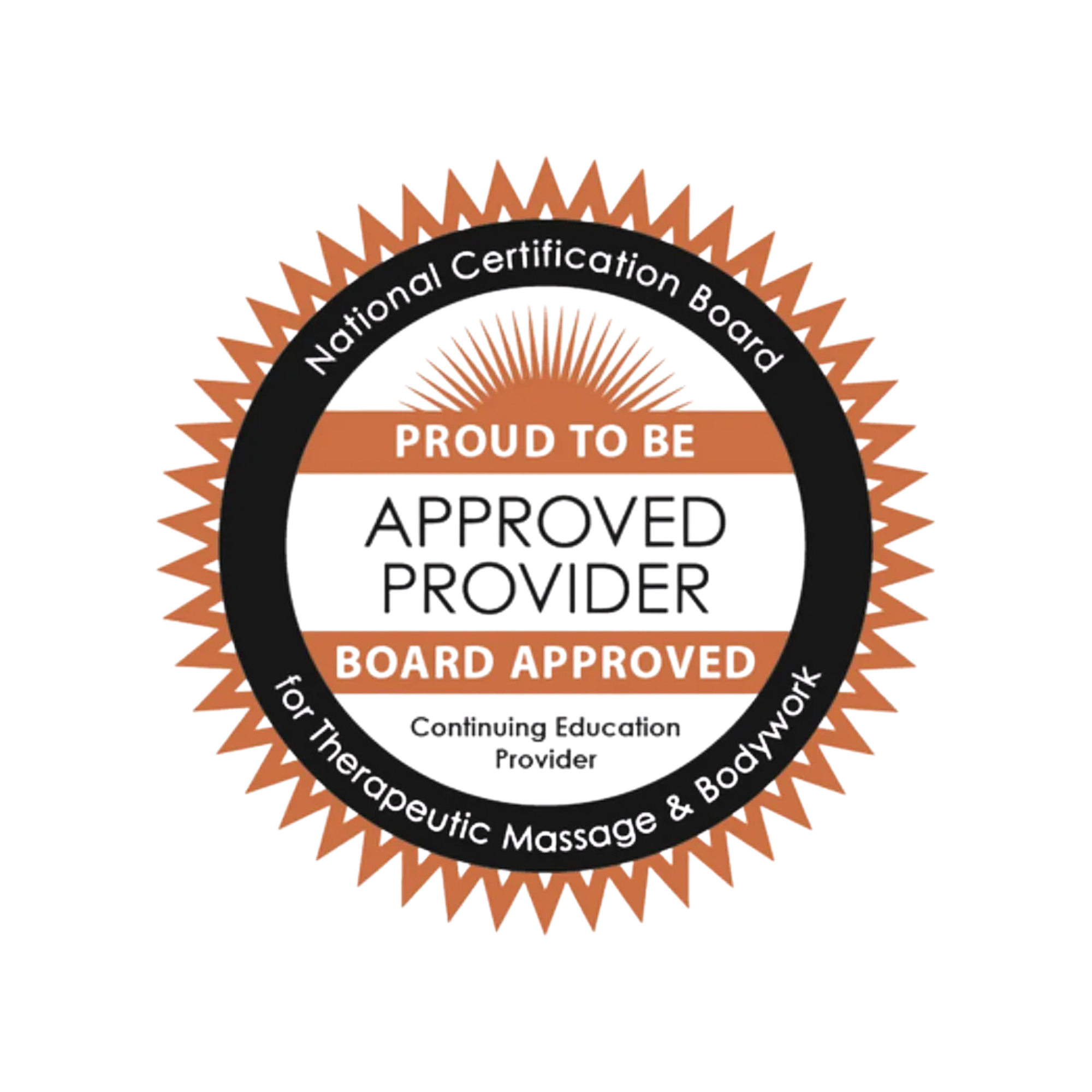 Autism certification badge with a gold sunburst design and the text "Proud to be Approved" and "Board Certified Autism Expert".