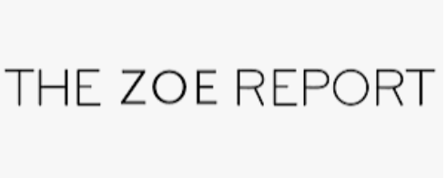 Logo with the text 'THE ZOE REPORT' in black, uppercase letters.