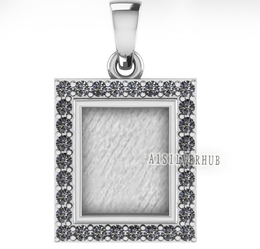 Elegant Sterling Silver Memorial Keepsake Pendant
