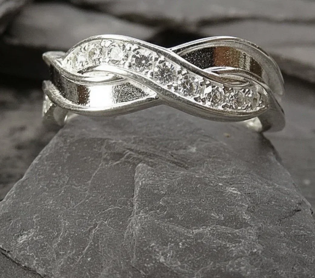 Elegant Infinity Memorial Ring