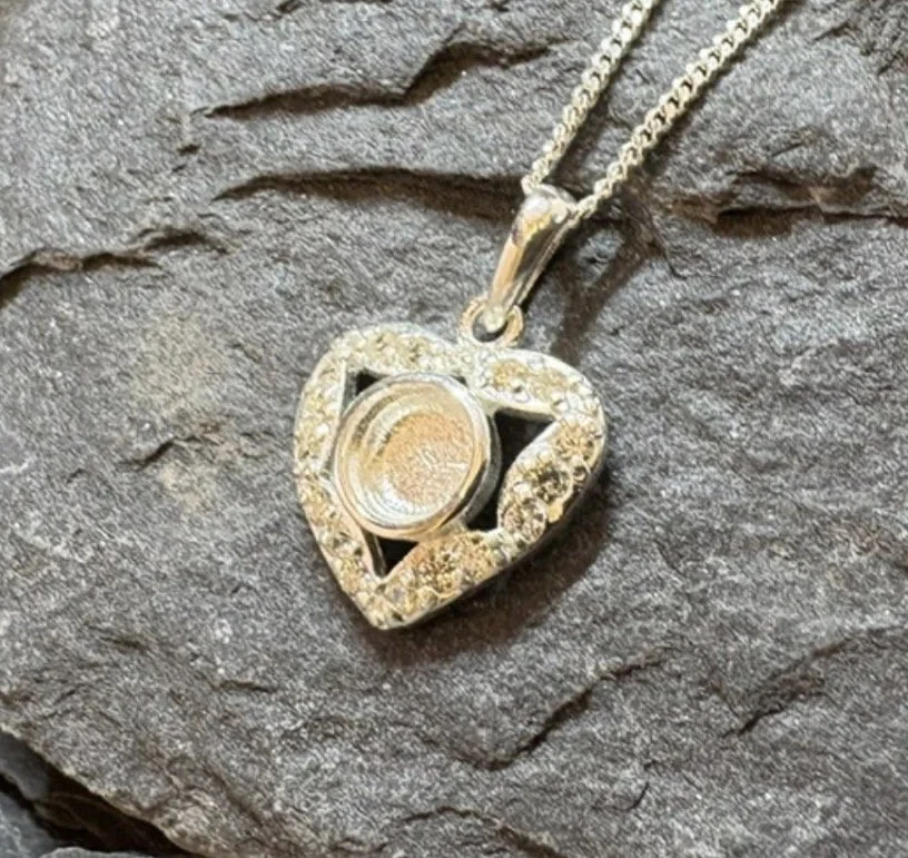 Heart of Eternity Sterling Silver Pendant with CZ