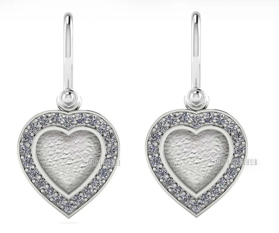 Heartfelt Memorial Earrings