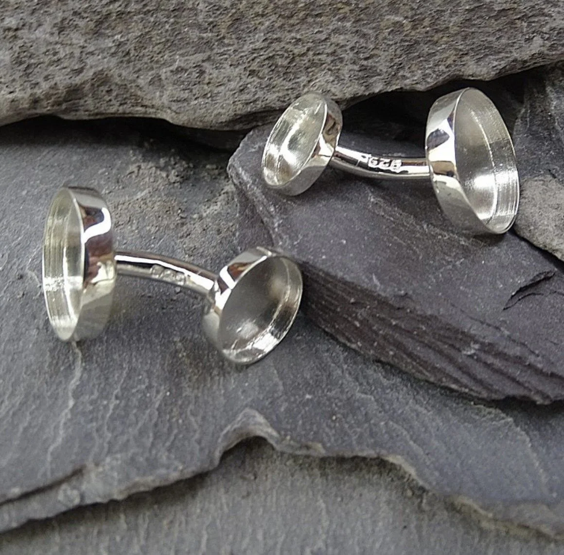 Silver Memorial Ash Holder Cufflinks
