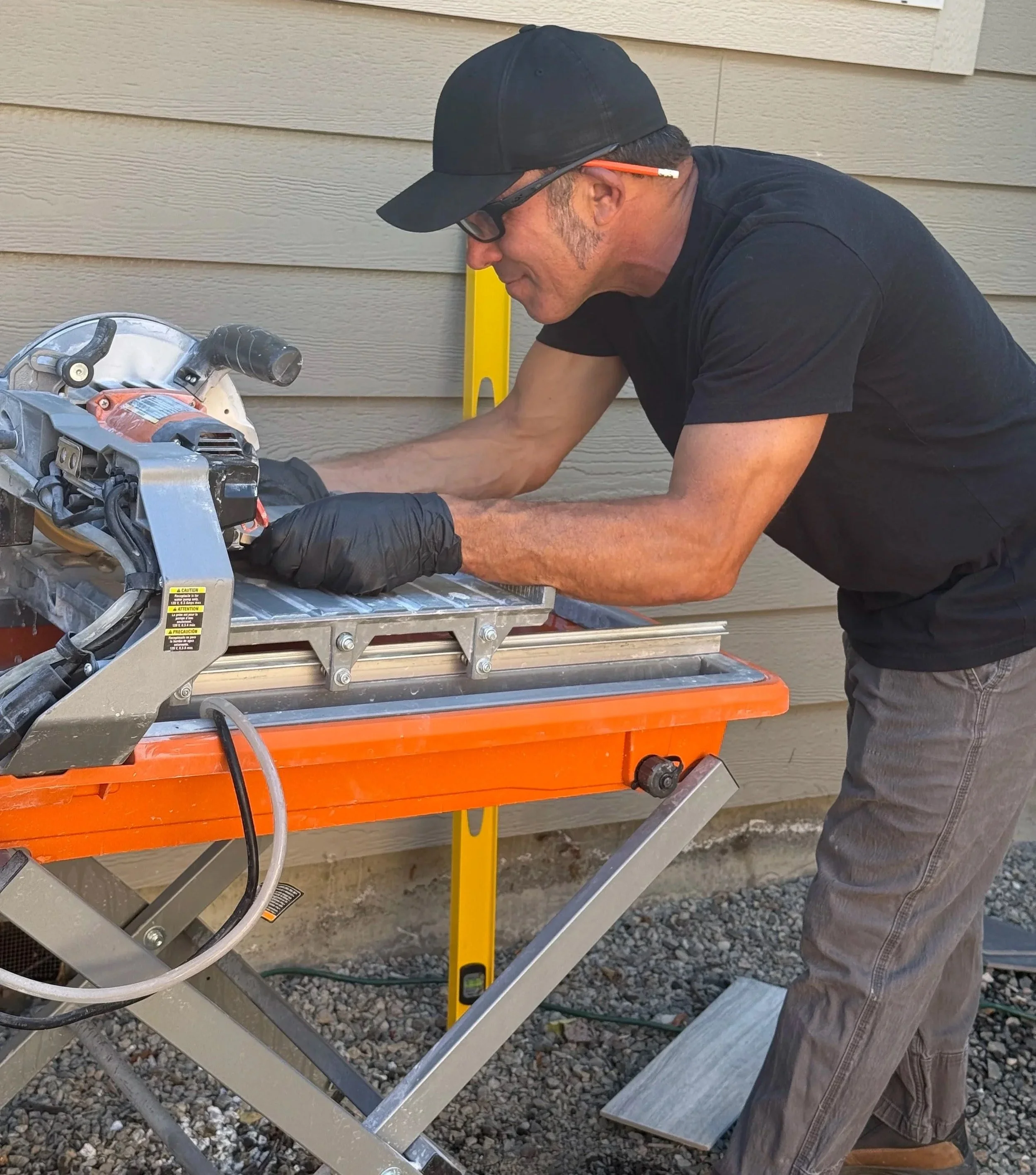 Don, owner of Solid Ground Tile Co., specializing in custom tile installation in Medford, Oregon.