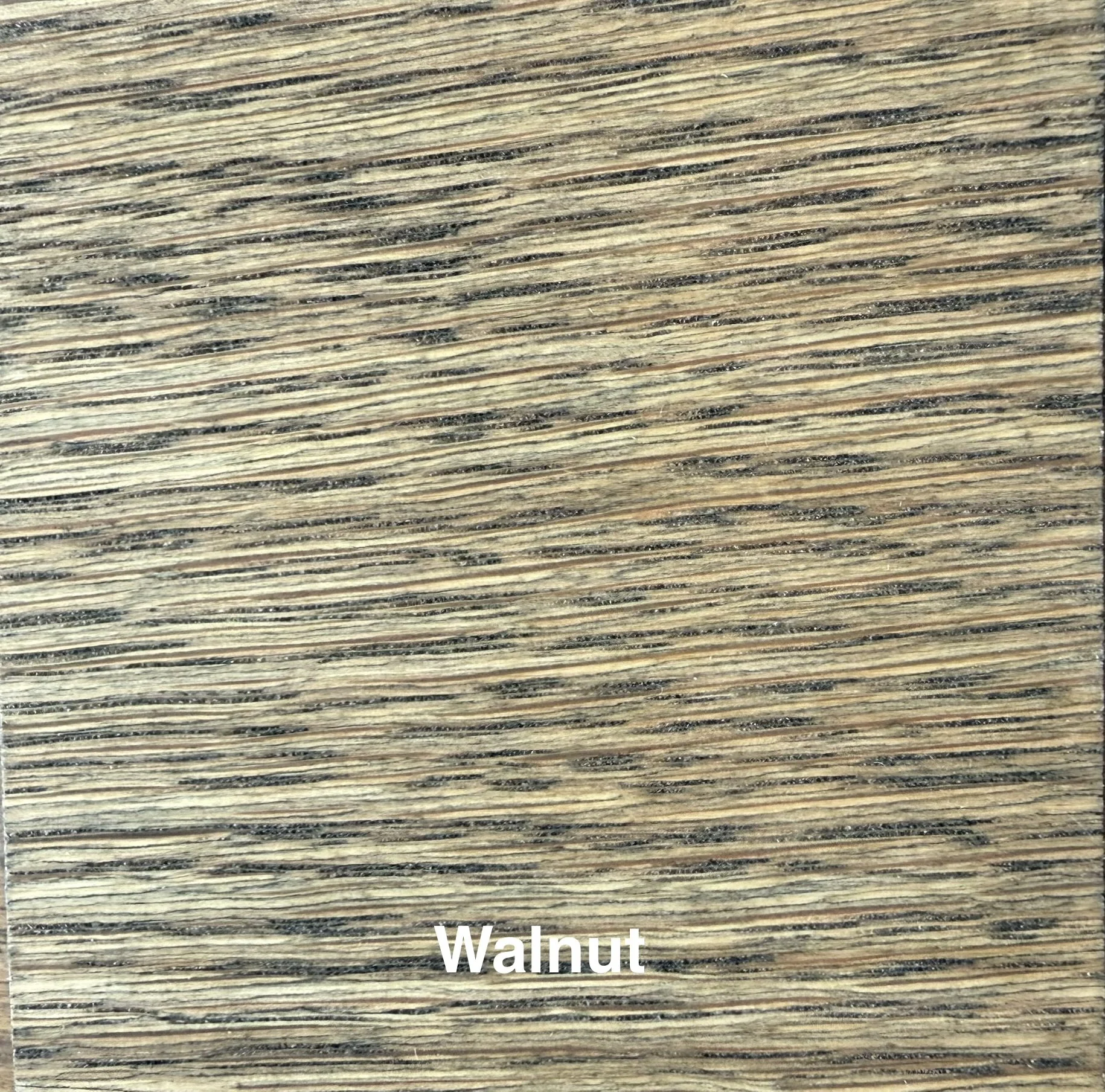 White oak mantel sample with Walnut finish