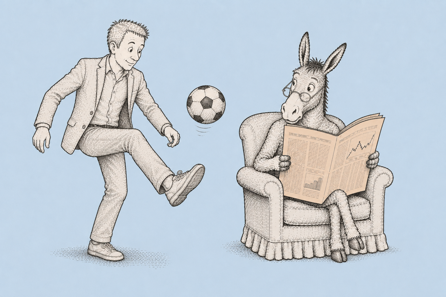 Voetbal is geen oorlog. Het is beleggen.