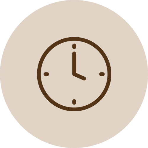 Simple clock showing the time at 12:00.