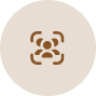 Solid brown circle