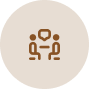 A solid brown circle