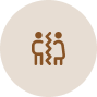 Solid brown circle
