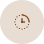A solid brown circle on a plain background.