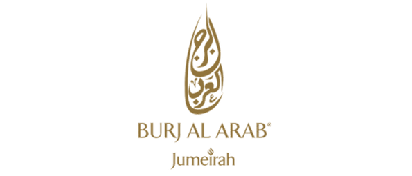 Burj Al Arab hotel logo with blue Jumeirah text below