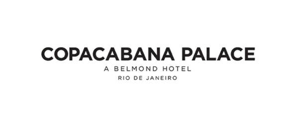 Sign for Copacabana Palace, a Belmond Hotel in Rio de Janeiro.