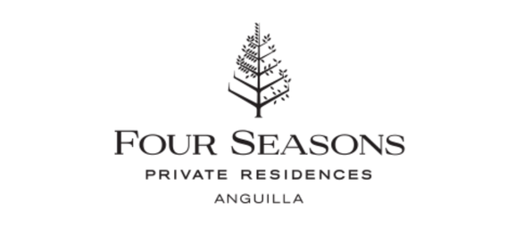Logo for Four Seasons Private Residences Anguilla featuring a stylized tree.