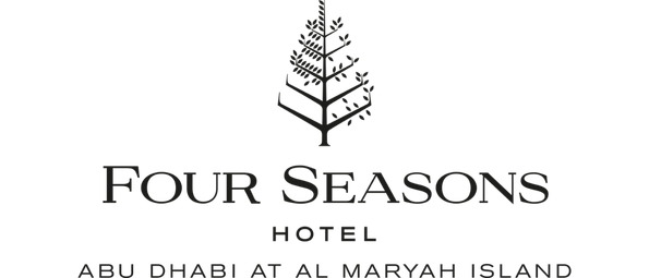 Logo for Four Seasons Hotel Abu Dhabi at Al Maryah Island featuring a stylized tree.