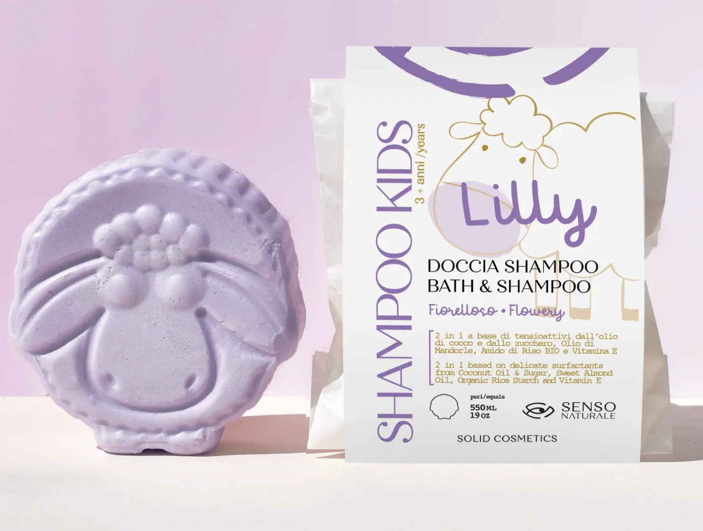 Doccia Shampoo Solido Bimbi Fiorelloso - Pecorella LILLY