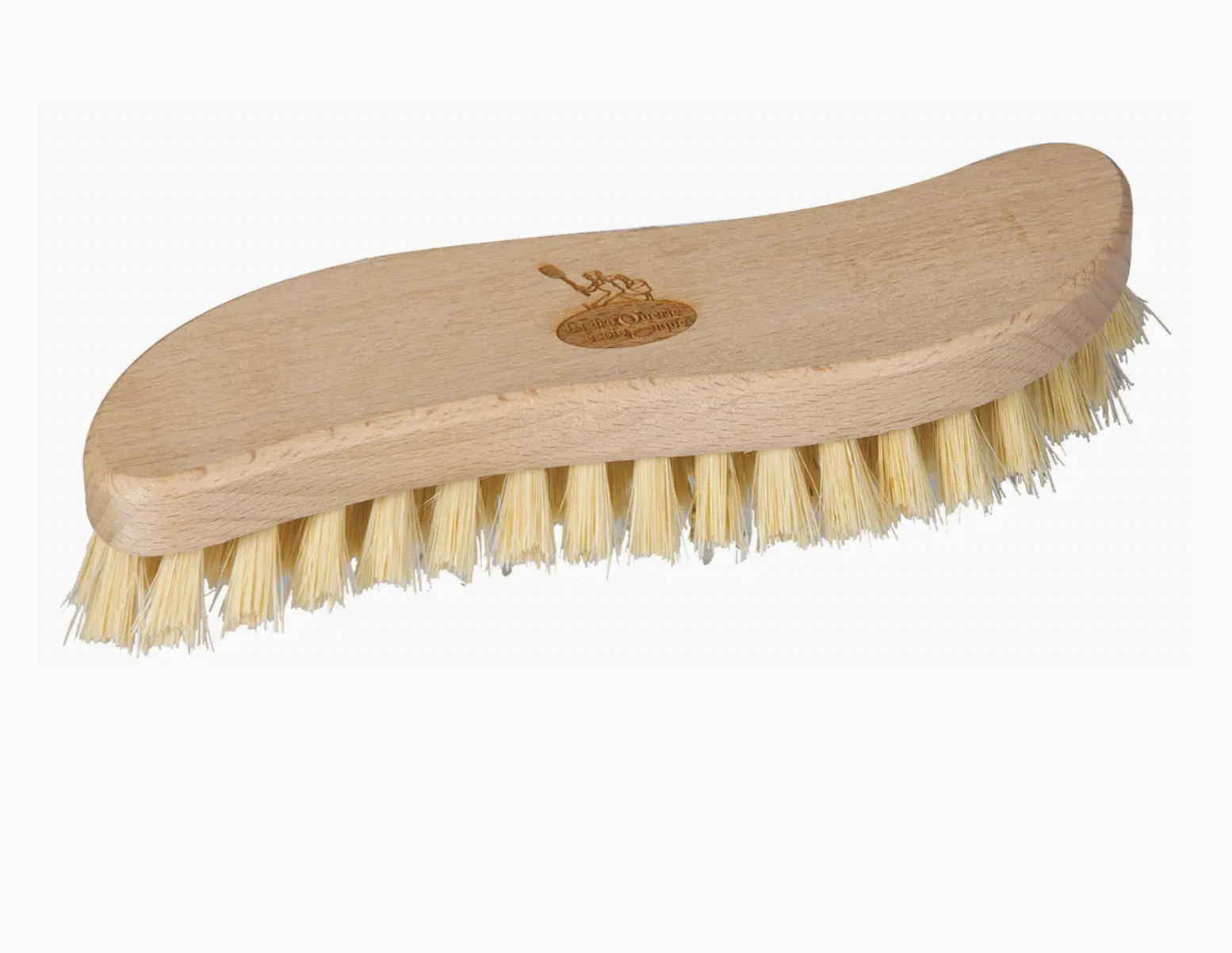 Spazzola per biancheria di durezza media in legno e fibre naturali