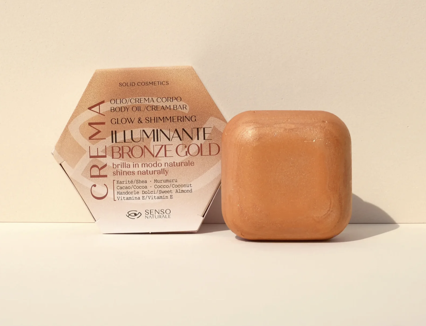 Olio Solido Corpo BRONZE GOLD - Crema Illuminante