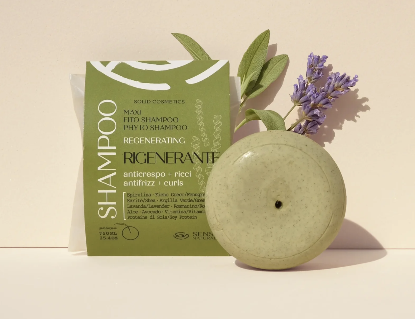 Fito Shampoo Solido RIGENERANTE MAXI - Capelli Ricci Anticrespo