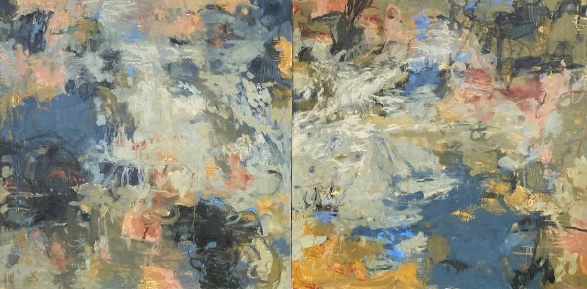 Off Trail, oil on board, 30x60 in (sold)