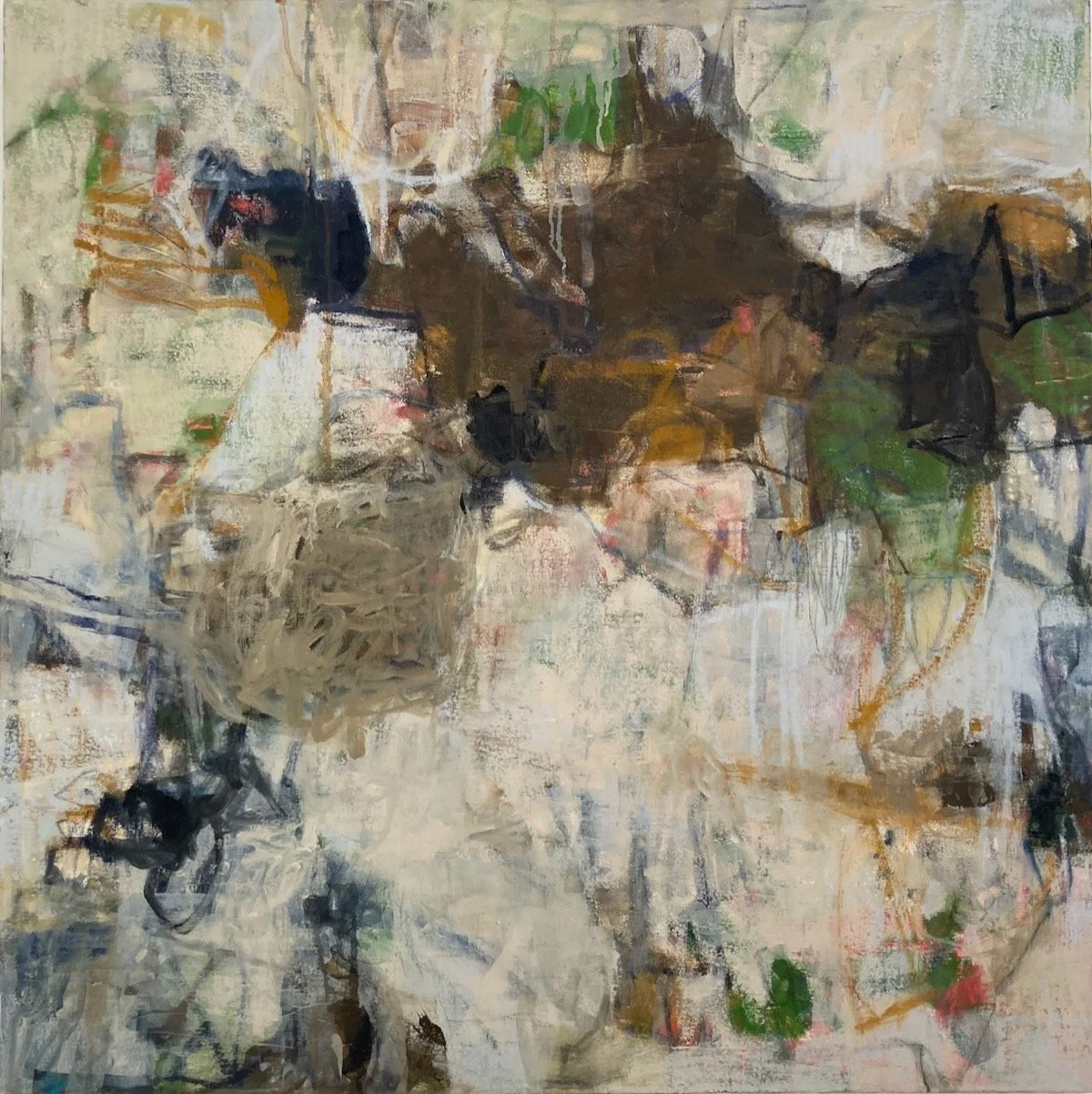 Seriously, oil on canvas, 30x30 in