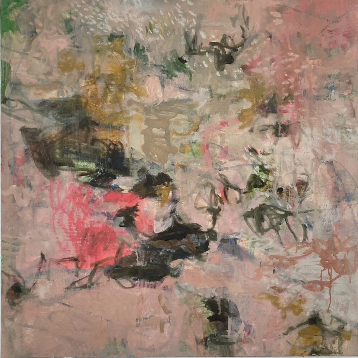 Nick of Time, oil on canvas, 30x30 in (sold)