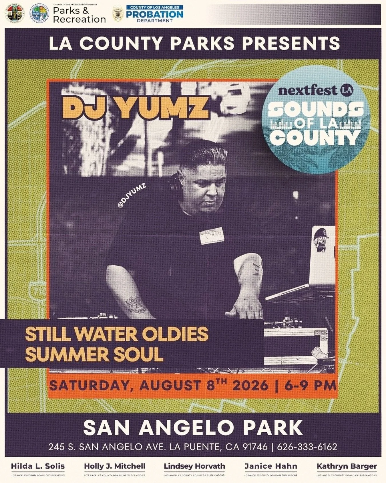 ARTIST SPOTLIGHT: DJ Yumz

Jimmy &ldquo;&rdquo;Yumz&rdquo;&rdquo; bringing the summer air to life with party-starting funk, old school R&amp;B, disco, and hip-hop to kickstart the Summer Soul concert.🎶❤️&zwj;🔥

#oldschoolfunk #westcoasthiphop #summ