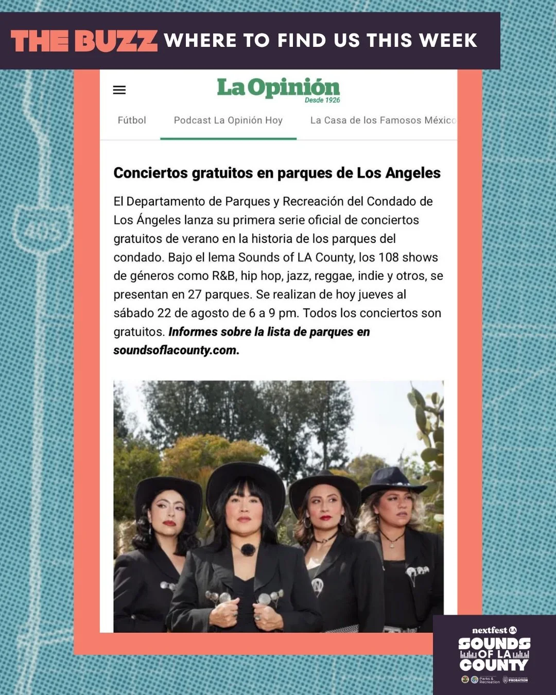 Don&rsquo;t just take our word for it. This week&rsquo;s &ldquo;Things To Do in Los Angeles&rdquo; guides across local outlets are suggesting you pack your lawn chairs and blankets to join us for more music this weekend. 🌳