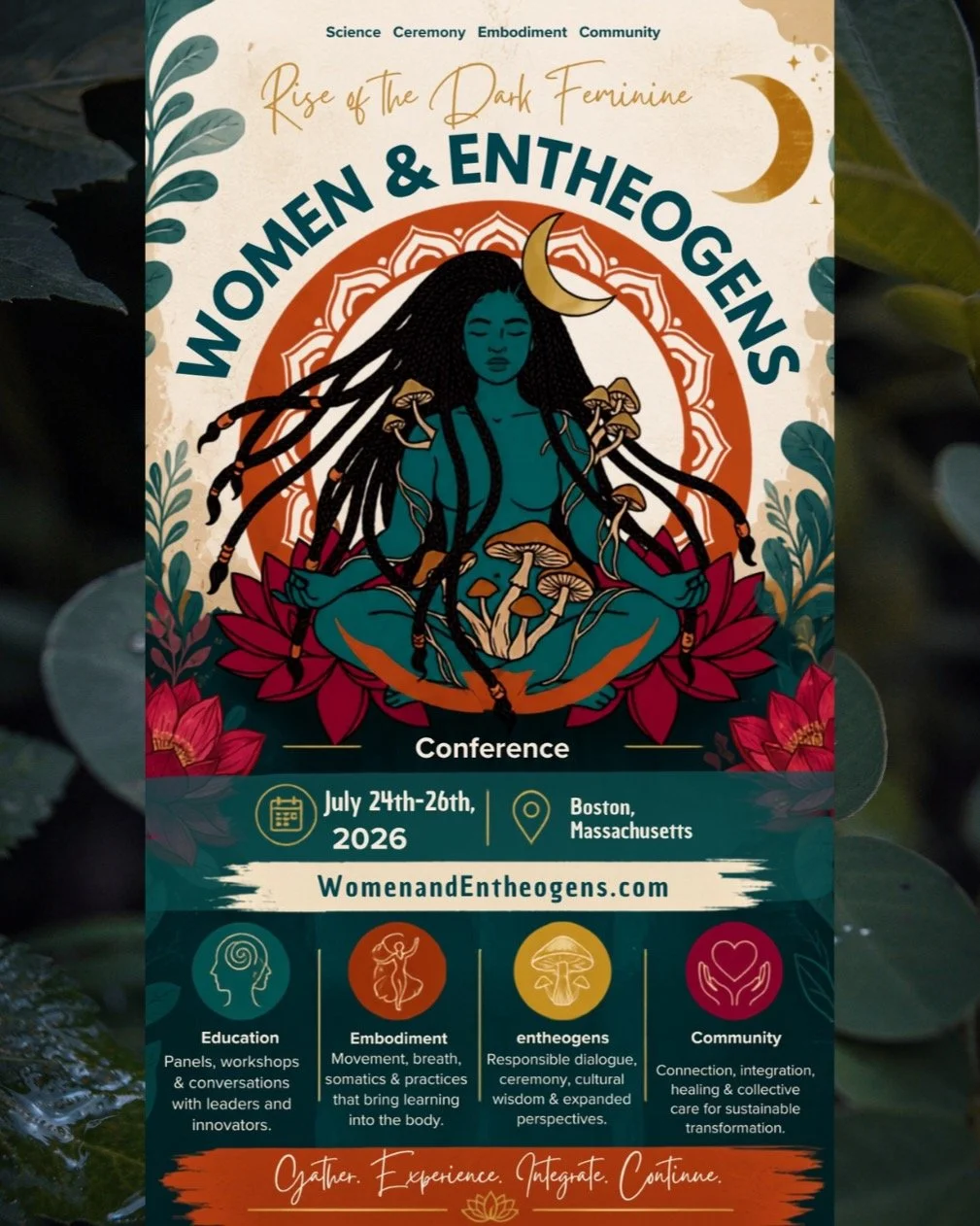 Women &amp; Entheogens Conference 2026 is returning to Boston. This year&rsquo;s theme, Rise of the Dark Feminine, explores embodiment, leadership, integration, healing, and cultural transformation. Join educators, practitioners, artists, and communi