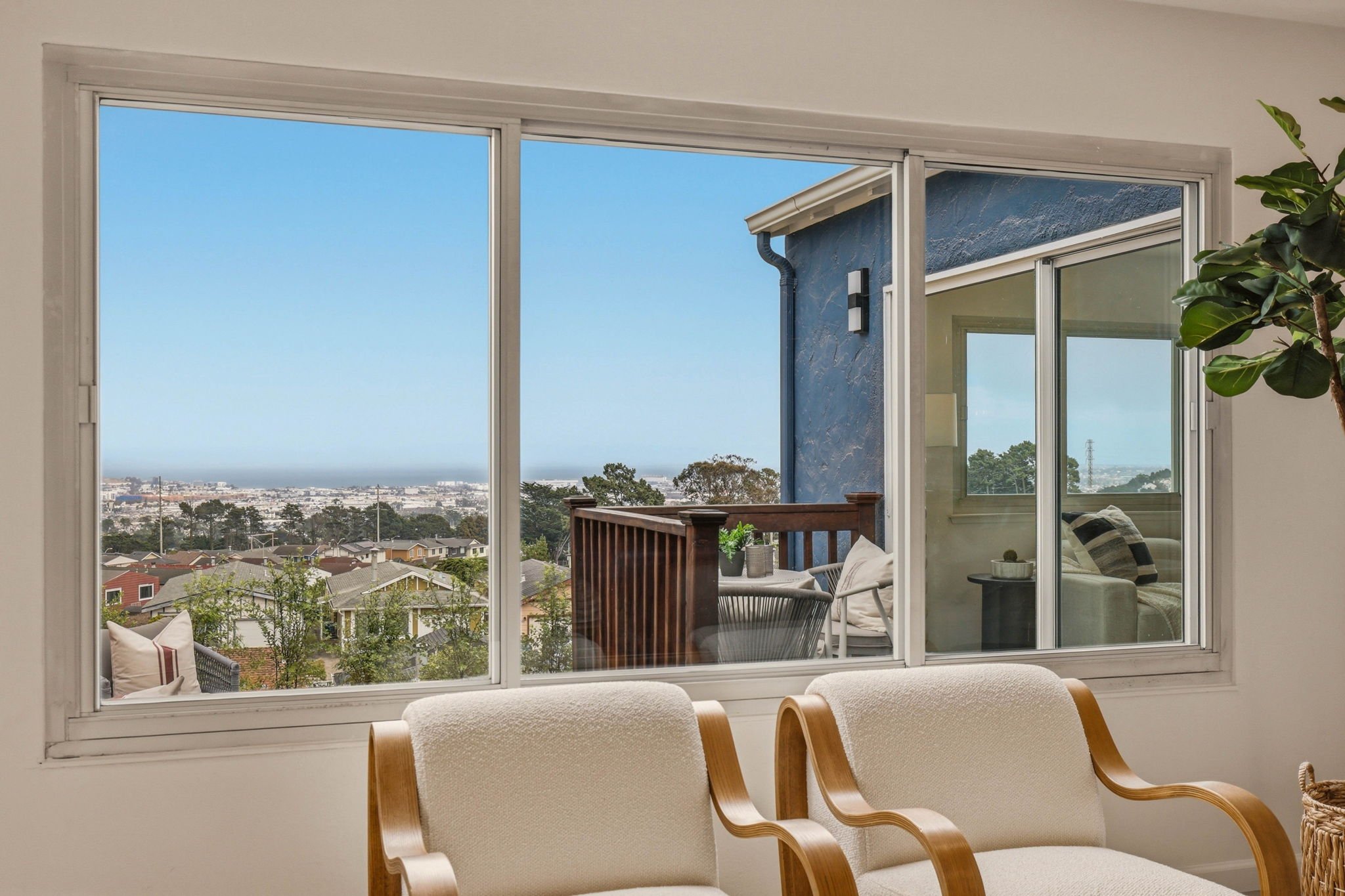 Views of San Francisco Bay from Living Room