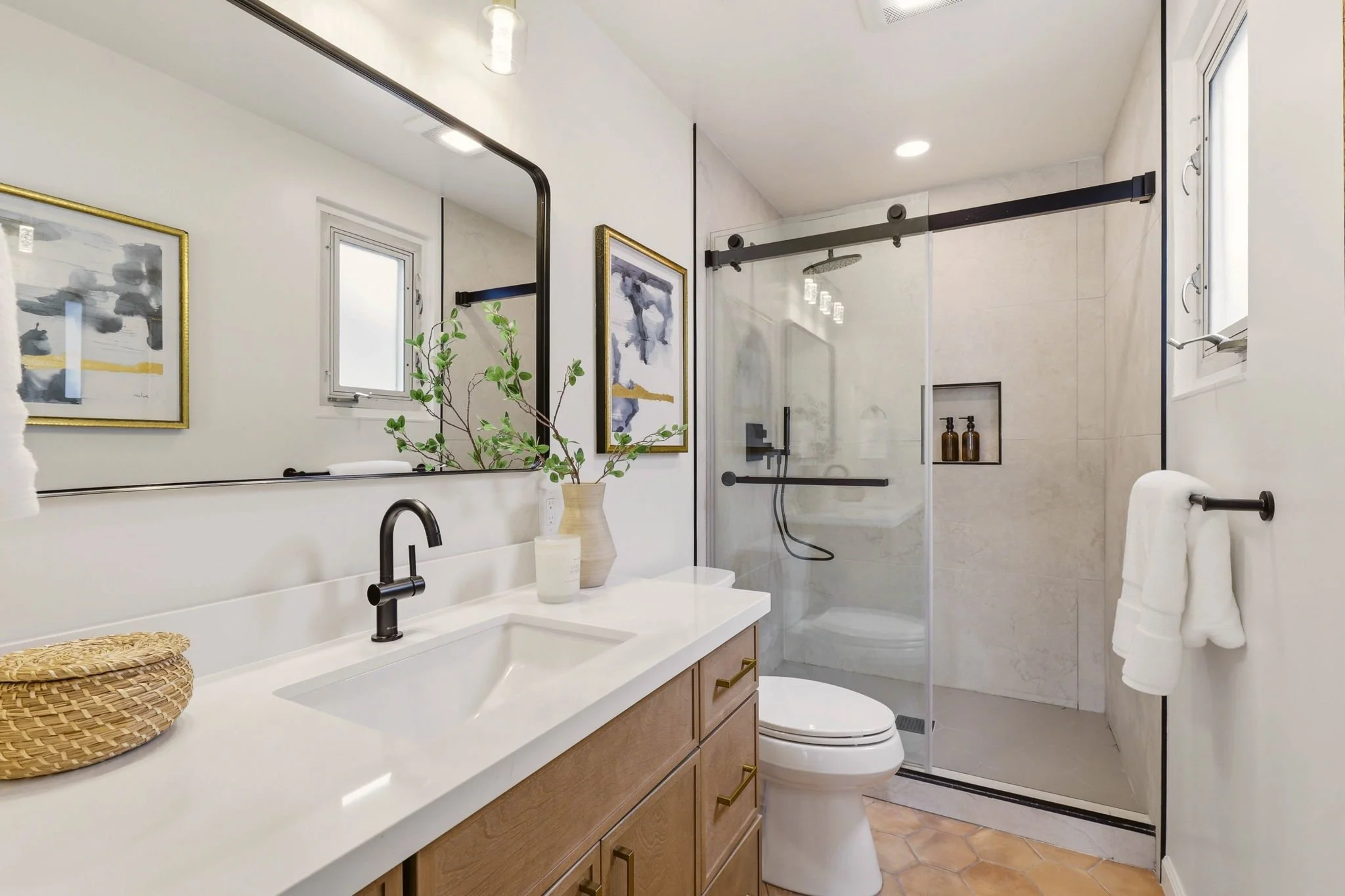 Remodeled Primary Bathroom 28 Camelot Ct, Daly City