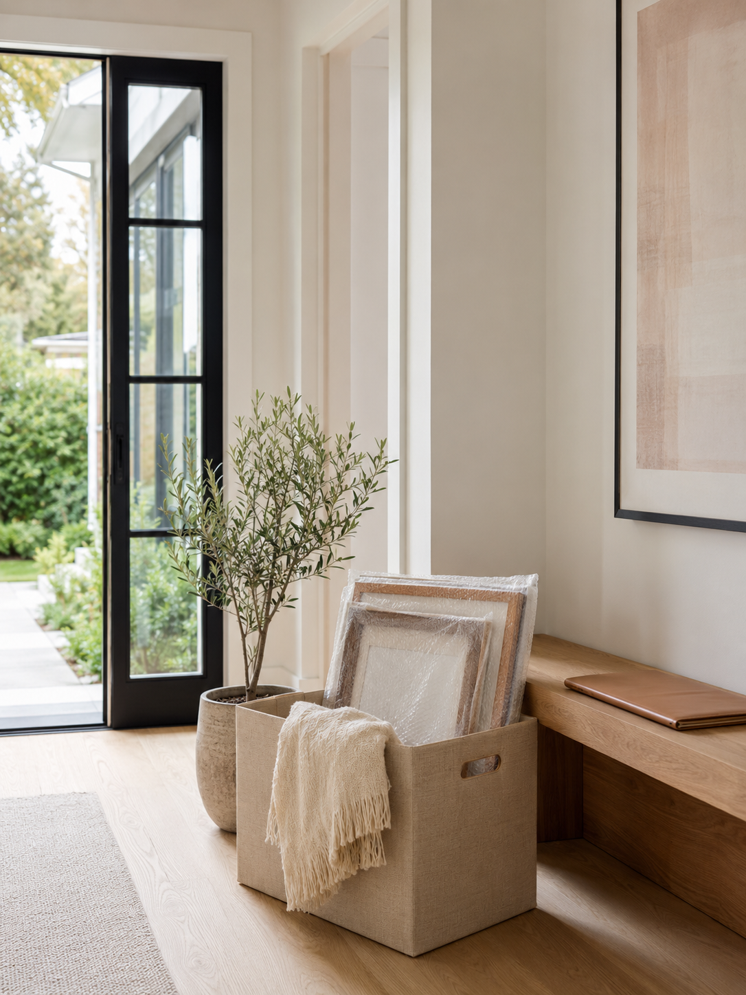 Real estate listing staging items