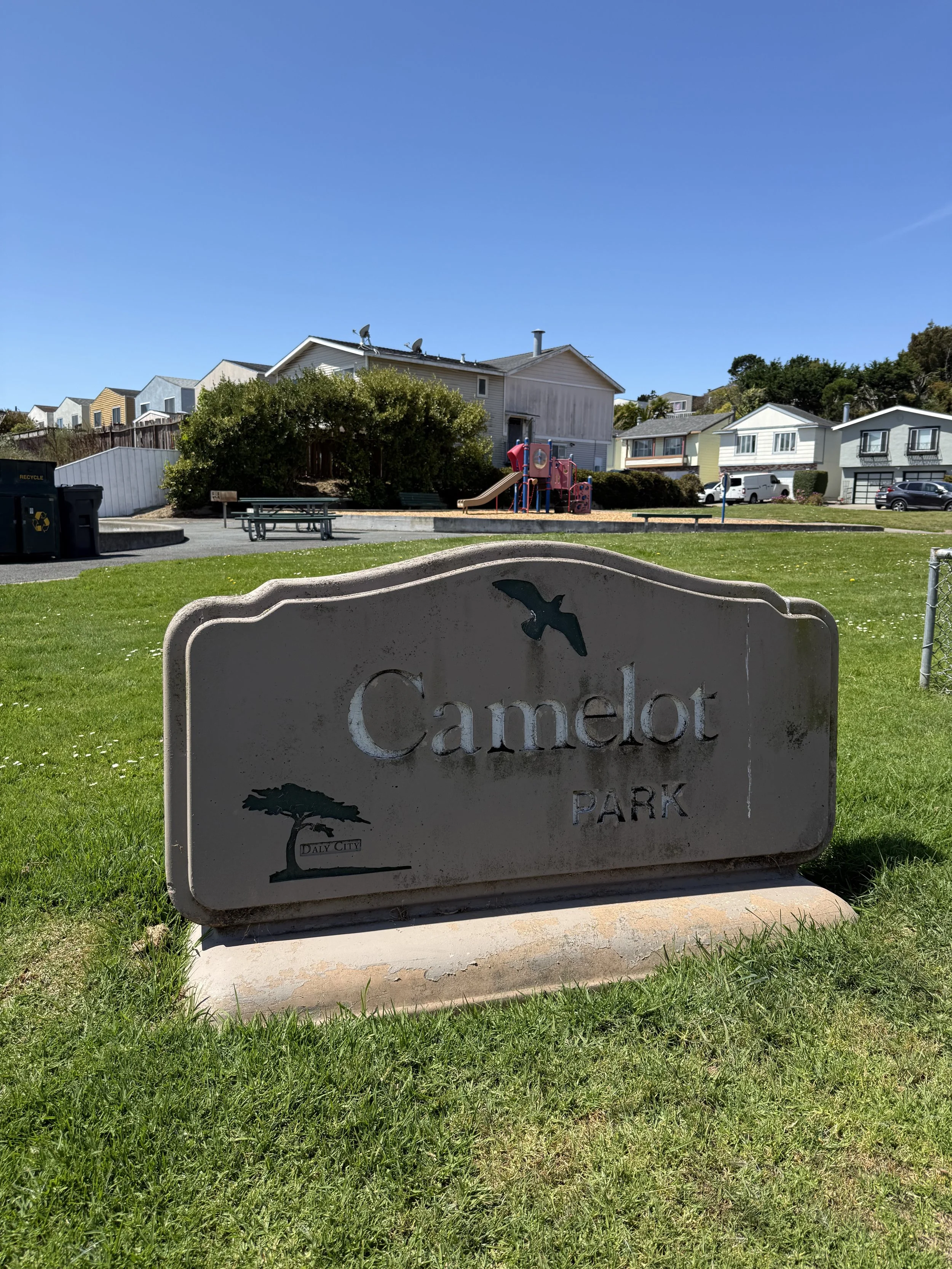 Camelot Park sign in Daly City
