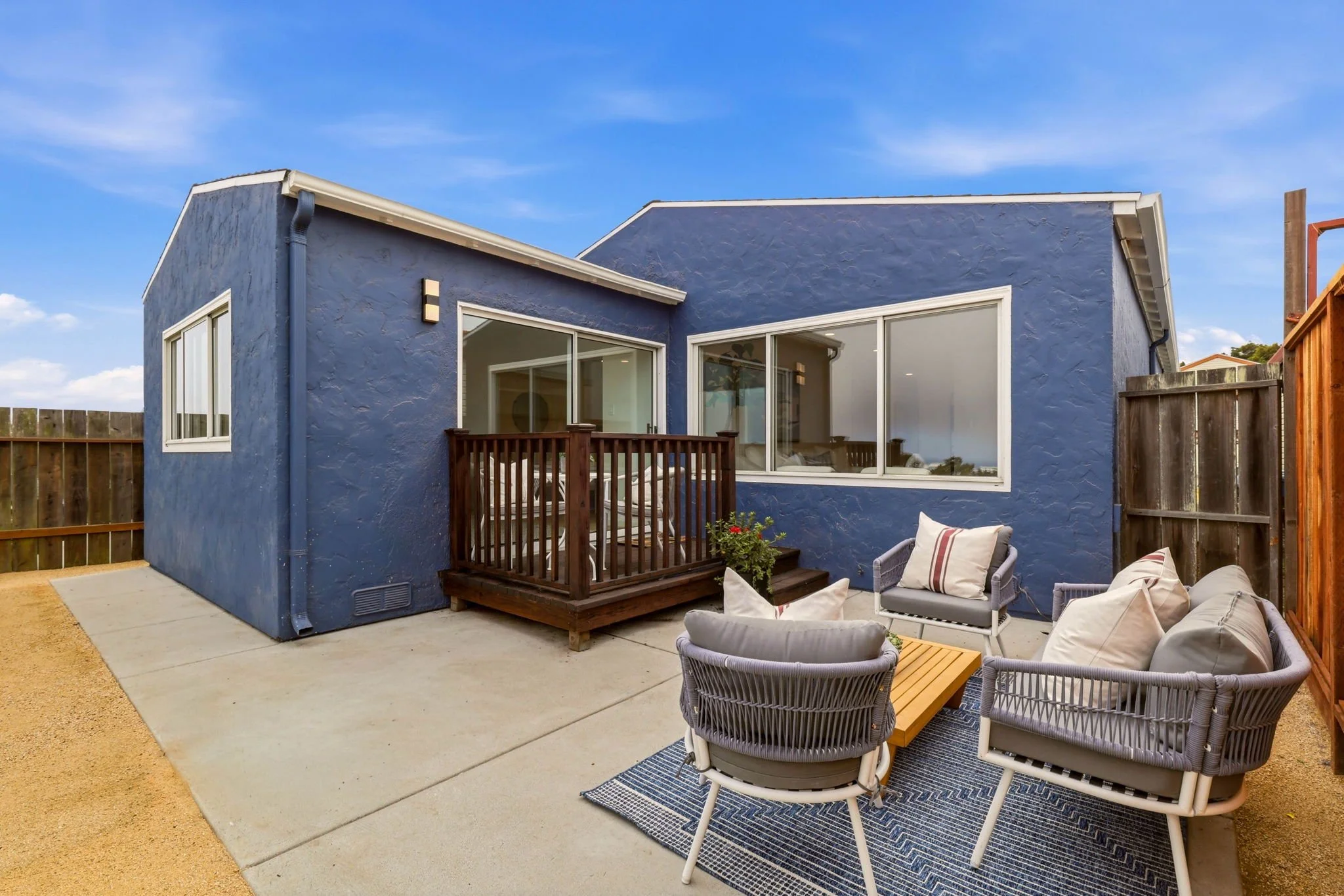 Rear view of 28 Camelot Ct in Daly City 