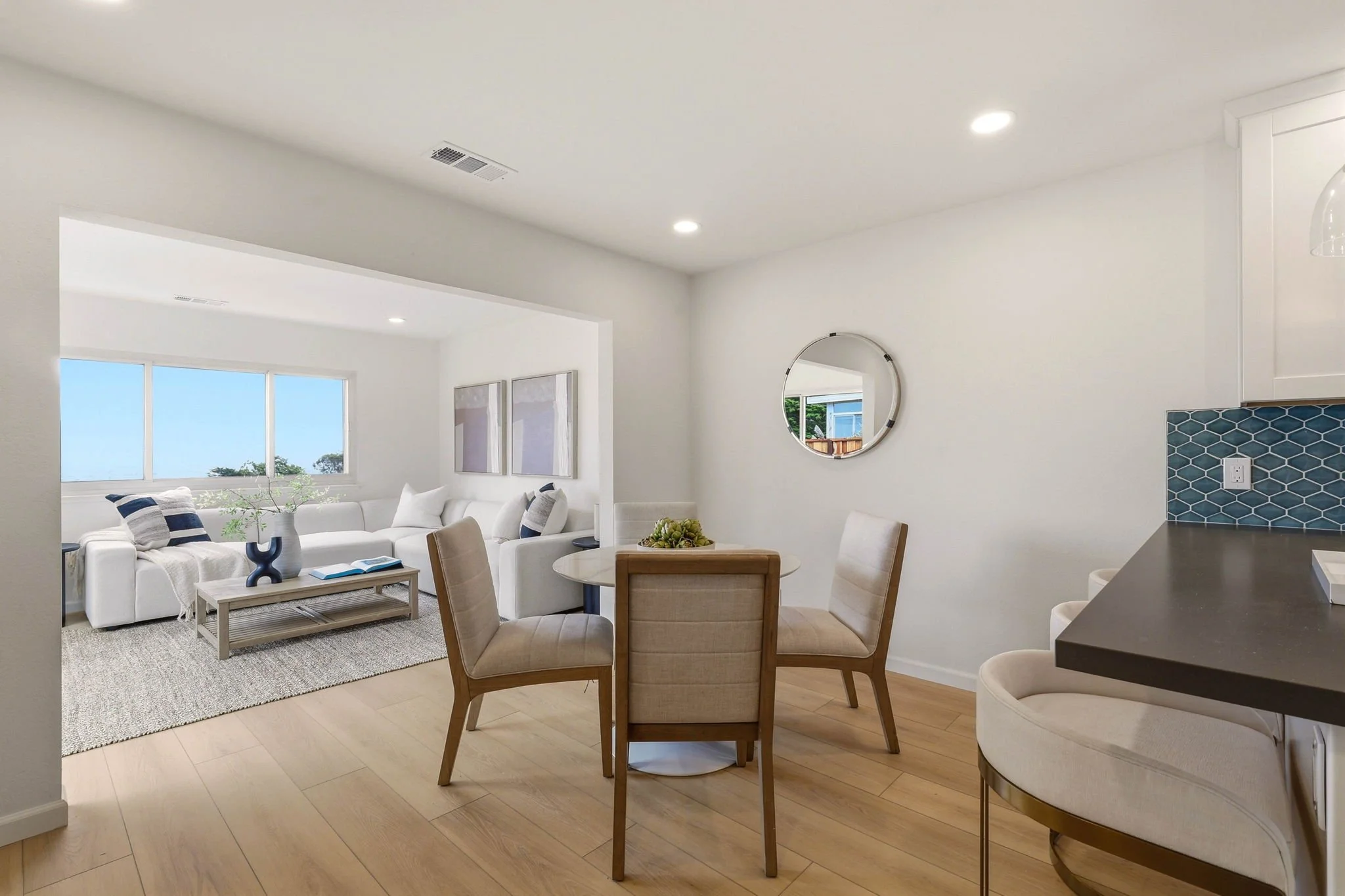 Dining Area in Remodeled Kitchen