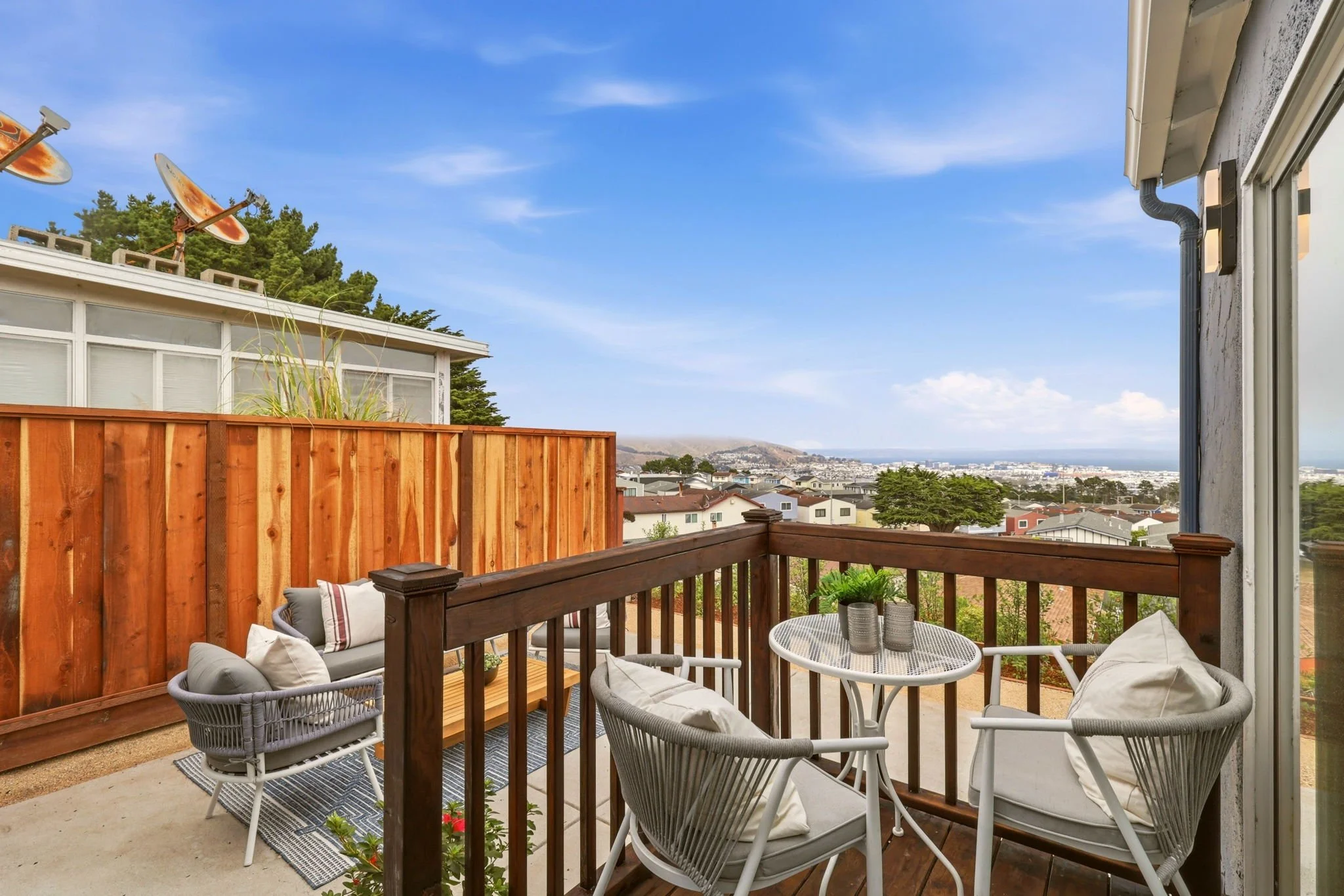 Back deck with Views